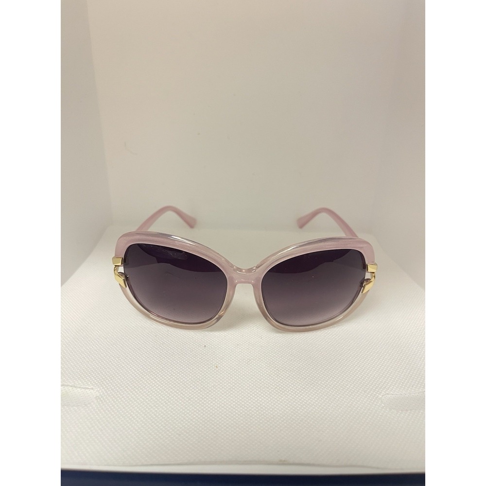 NWOT Clear Pink Gold Butterfly Sunglasses